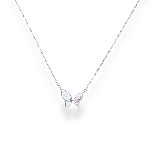 Psyche - Silver Butterfly Necklace