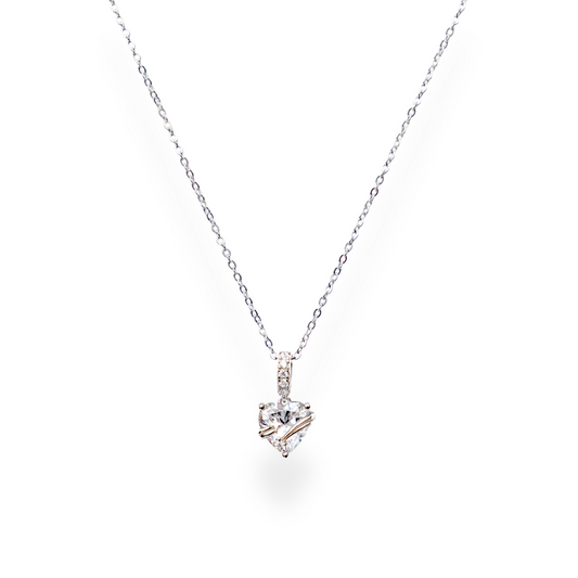 I Heart You - Silver Pendant and Chain