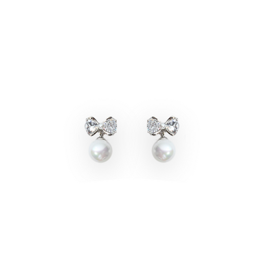 Moonshine - Pearl and Silver Earrings