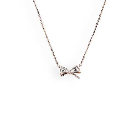 Gifted - Bow Rose Gold Necklace