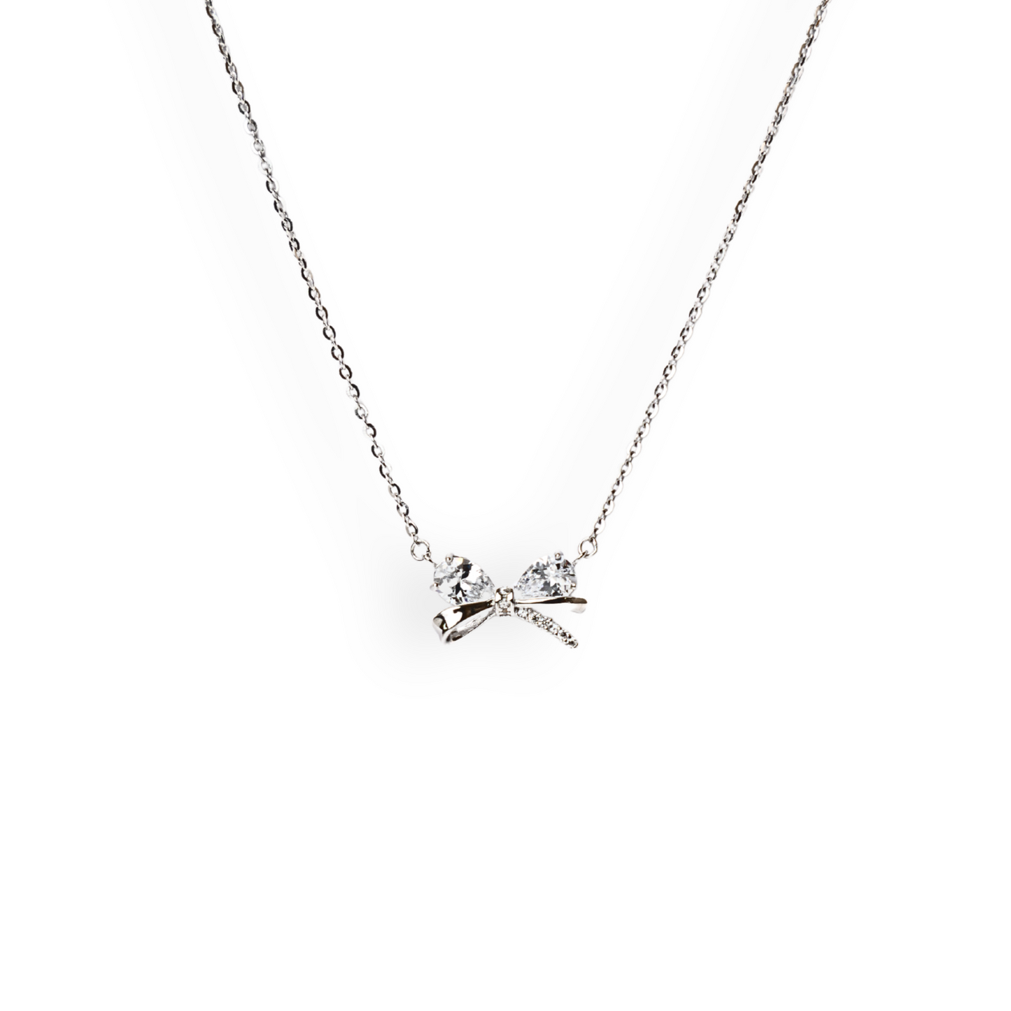 Gifted - Bow Silver Necklace