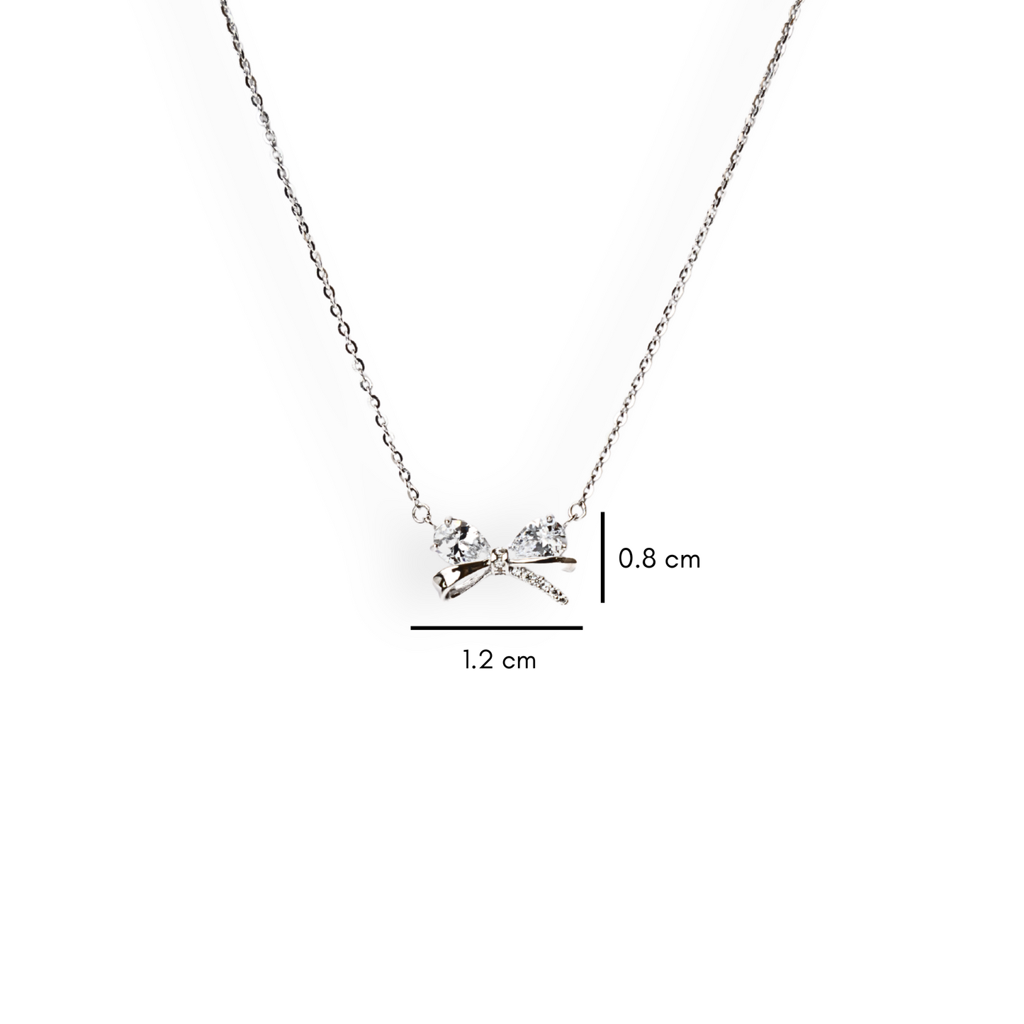 Gifted - Bow Silver Necklace