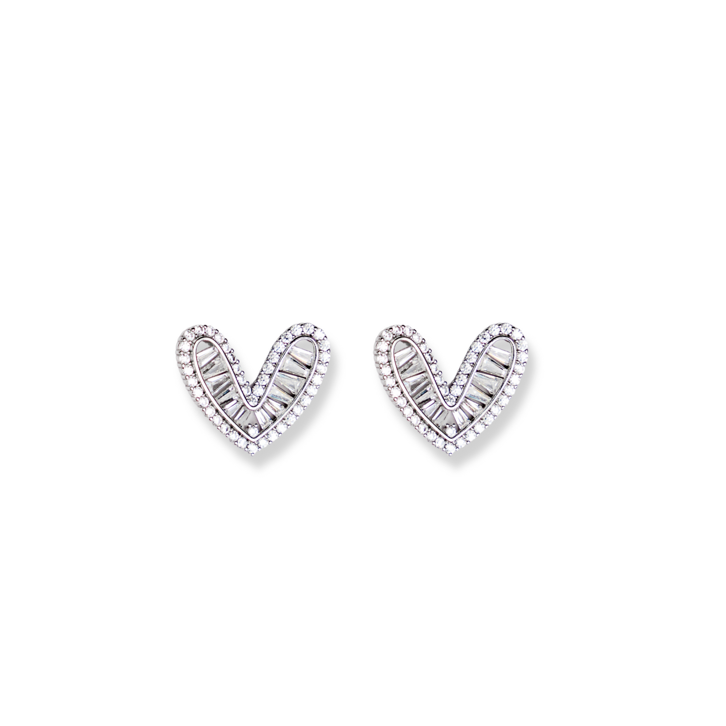 Digital Love - Silver Earrings